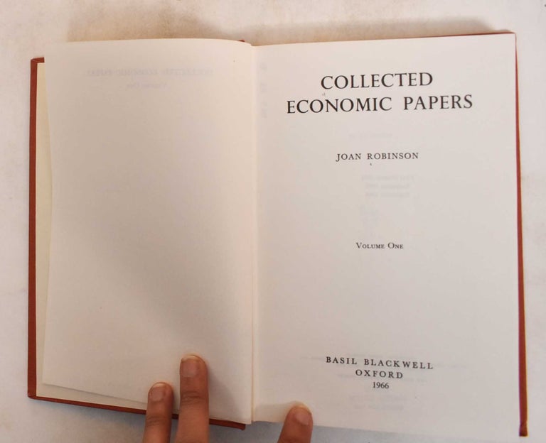 Item #185231 Collected Economic Papers, Volume I, II, III, and IV. Joan Robinson.