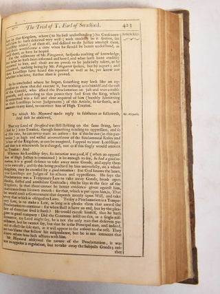 The Tryal of Thomas, Earl of Strafford, Lord Lieutenant of Ireland, upon an impeachment of high treason by the Commons then assembled in Parliament, in the name of themselves and of all the Commons in England, begun in Westminster-Hall the 22th of March 1640, and continued before judgment was given until the 10th of May, 1641