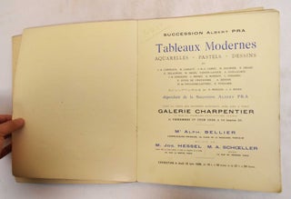 Tableaux Modernes, aquarelles, pastels, dessins: Vente à Paris, Galerie Jean Charpentier, le 17 juin 1938