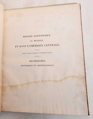 Item #185399 Recherches Historiques et Archeologiques: Premiere Partie: Histoire....