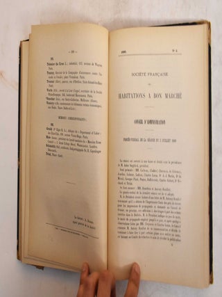 Societe Francaise des Habitations a Bon Marche, Bulletin Premiere Annee
