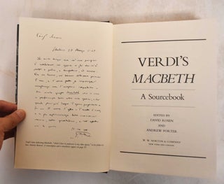 Verdi's Macbeth: A Sourcebook