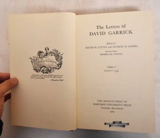 The Letters of David Garrick, Volumes 1-3