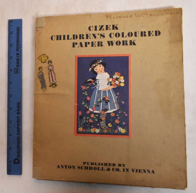 Item #185543 Children's coloured paper work. Franz Cizek.