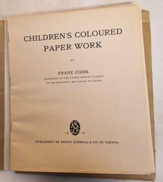 Children's coloured paper work