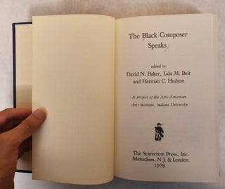 The Black Composer Speaks