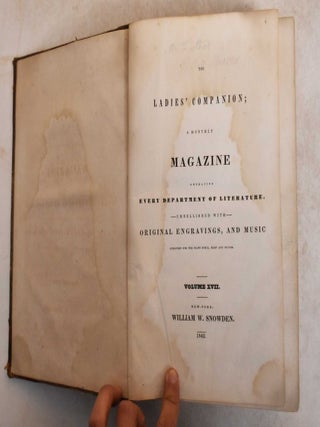 Item #185968 The Ladies' companion. Edgar Allan Poe, William G. Howard William Wallace, William...