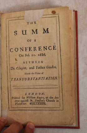 Item #185997 The Sum of a Conference On Feb 21 1686