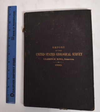Item #186253 First annual report of the United States Geological Survey to the Hon. Carl Schurz,...