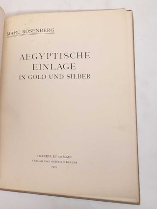 Aegyptische Einlage in Gold und Silber