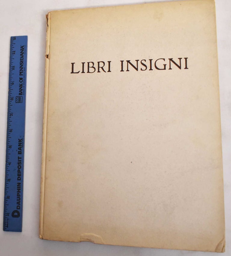 Item #186406 Libri Insigni: XIV-XVI Secolo. Libreria Antiquaria Hoepli.