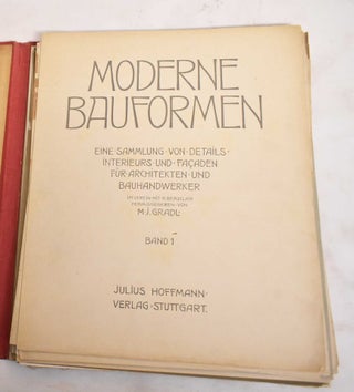 Moderne Bauformen: Facaden, Interieurs, Detaics, Band 1 Heft 3