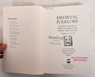 Medieval Folklore: An Encyclopedia of Myths, Legends, Tales, Beliefs, and Customs; Volume I and Volume II