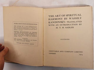 Item #186514 The Art of Spiritual Harmony. Wassily Kandinsky