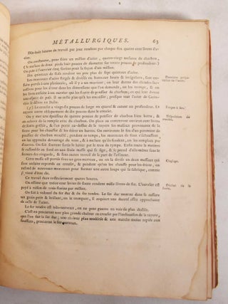 Voyages Metallurgiques, ou, Recherches et Observations Sur les Mines & Forges de Fer, la Fabrication de l'Acier, Celle du Fer-Blanc, & Plusieurs Mines de Charbon de Terre, Faites Depuis L'Annee 1757 Jusques & Compris 1769, en Allemagne, Suede, Norwege, Angleterre & Ecosse: Suivies d'un Memoire sur la Circulation de l'Air Dans les Mines, & d'une Notice de la Jurisprudence des Mines de Charbon Dans le Pays de Liege, la Province de Limbourg & le Comte de Namur; Avec Figures