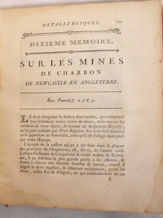 Voyages Metallurgiques, ou, Recherches et Observations Sur les Mines & Forges de Fer, la Fabrication de l'Acier, Celle du Fer-Blanc, & Plusieurs Mines de Charbon de Terre, Faites Depuis L'Annee 1757 Jusques & Compris 1769, en Allemagne, Suede, Norwege, Angleterre & Ecosse: Suivies d'un Memoire sur la Circulation de l'Air Dans les Mines, & d'une Notice de la Jurisprudence des Mines de Charbon Dans le Pays de Liege, la Province de Limbourg & le Comte de Namur; Avec Figures