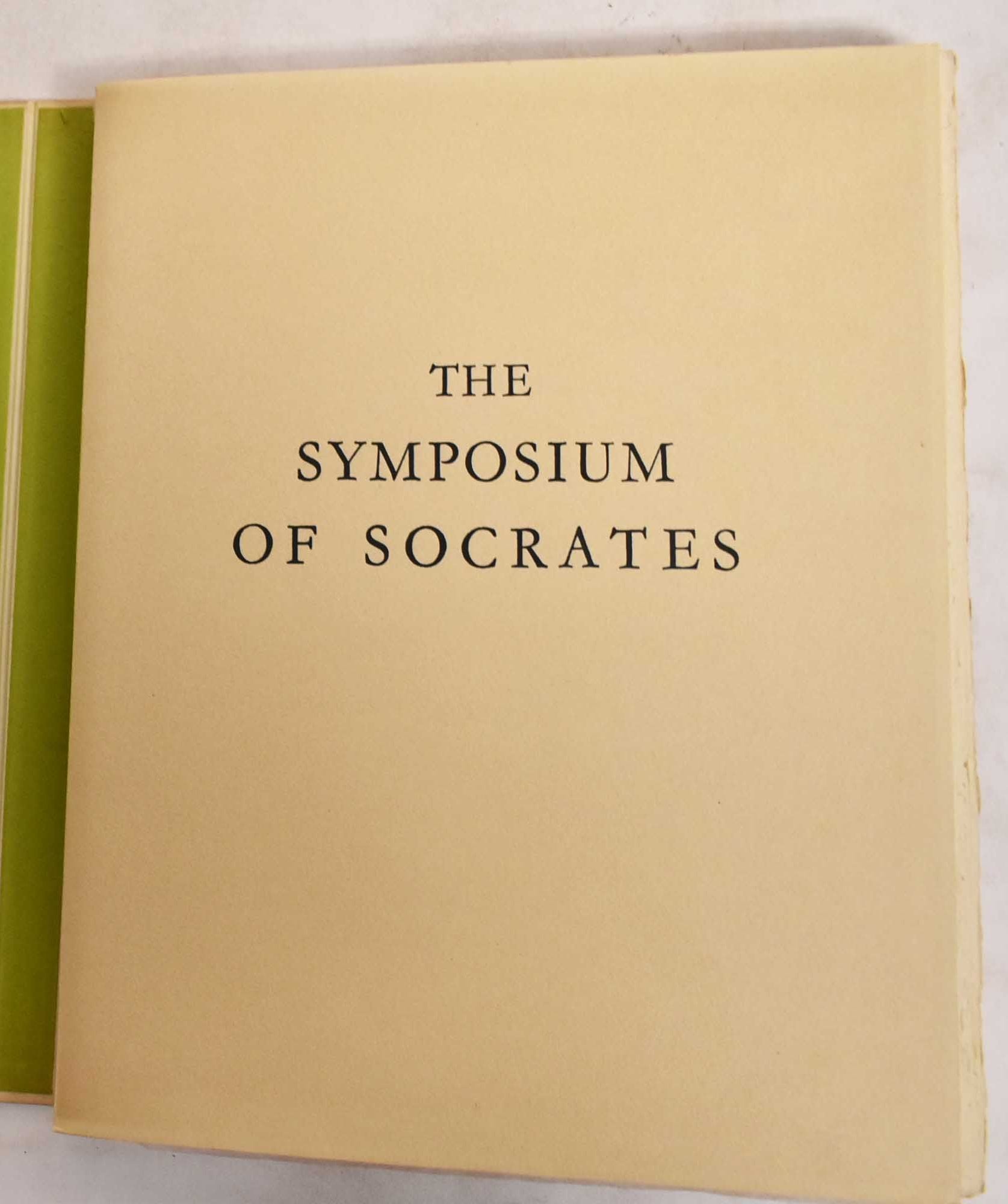 The Symposium of Socrates; With Eight Original Engravings by Ferdinand  Springer | Plato, Floyer Sydenham, Thomas Taylor, Ferdinand Springer