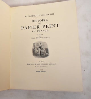 Histoire du Papier Peint en France