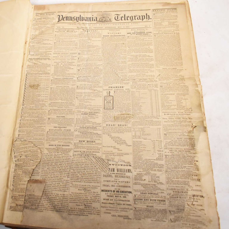 Item #186776 Pennsylvania Telegraph, May 19, 1858 - January 22, 1859