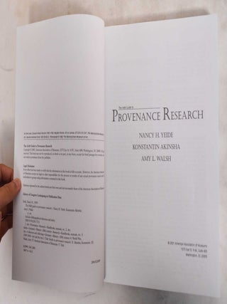 The AAM guide to provenance research
