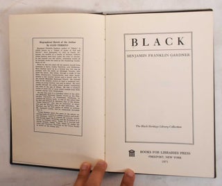 Item #187216 Black. Benjamin Franklin Gardner
