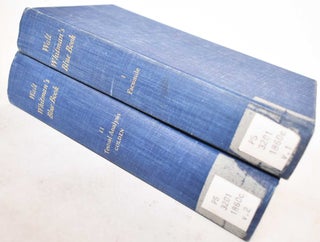 Item #187262 Walt Whitman's Blue Book: Two Volumes. Walt Whitman, Arthur Golden