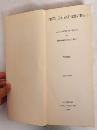 Principia Mathematica (Three Volumes)