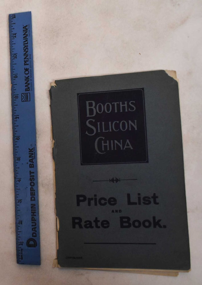 Item #187417 Booths Silicon China; Price List and Rate Book