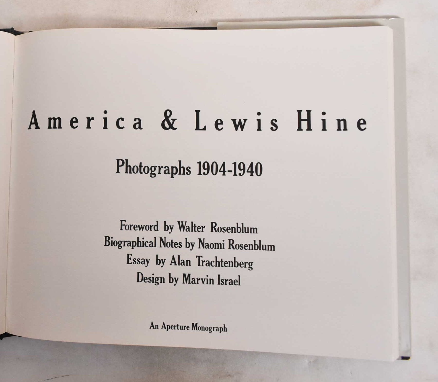 America And Lewis Hine: Photographs, 1904-1940 | Walter Rosenblum