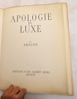 Apologie du Luxe