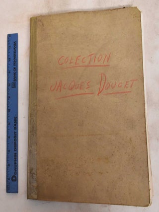 Item #187844 Collection Jacques Doucet: Ceramiques d'Extreme-Orient, Bronzes, Sculptures,...