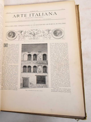 Arte Italiana Decorative e Industriale: Anno I / Periodico Mensile (1892, 1894, 1895, 1896, 1897, 1898)