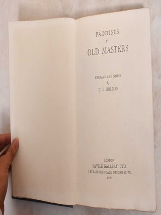 Item #187980 Paintins by Old Masters. C. J Holmes