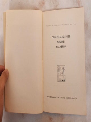 Gegenstandslose Malerei in Amerika