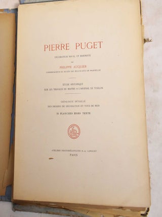 Pierre Puget: Decorateur Naval et Mariniste