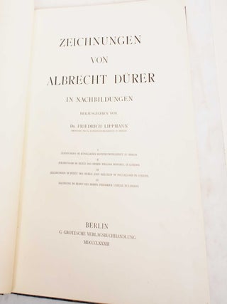 Zeichnungen Von Albrecht Durer in Nachbildungen (Abtheilung I-IV, V-XXII, XXIII- XXV, XXVI-XLVIII, XLIX, and VII Band/ Volumes 1, 2, 3, 4, 5, and 7)