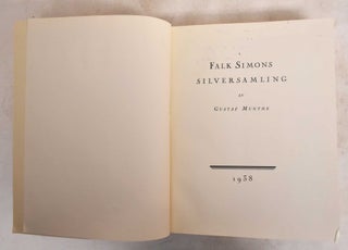 Item #188059 Silversamling. Falk Simons, Gustaf Munthe