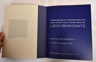Leon Berkowitz: Thresholds Of Perceptibility