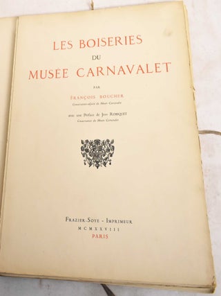 Les Boiseries du Musee Carnavalet