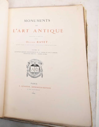 Item #188229 Monuments de l'Art Antique; Tome II: Sculpture Grecque, Seconde Moitie du IV Siecle...