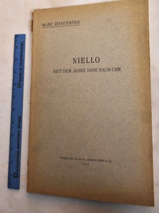 Item #188353 Niello Seit Dem Jahre 1000 Nach Chr. Marc Rosenberg