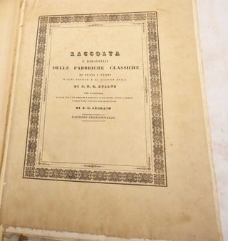 Item #188359 Recueil et Parallele des Edifices de Tout Genre Anciens et Modernes Remarquables par...