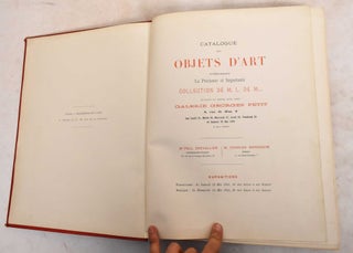 Item #188527 Objets d'Art. Galerie Georges Petit