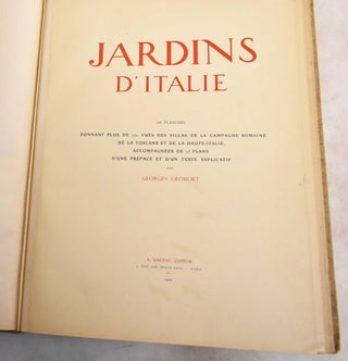 Jardins d'Italie, Volume I and Volume II