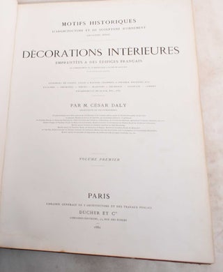 Item #188875 Motifs Historiques d'Architecture et de Sculpture D'Ornement (Deuxieme Serie);...