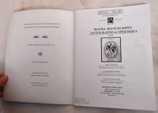 Books, Manuscripts, Autographs & Ephemera