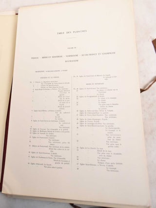 L'Architecture Romane; Premier Volume, Provence et Languedoc. Deuxieme Volume, Auvergne, Perigord, Guyenne, Saintonge & Angoumois. Troisieme Volume, Poitou, Berri & Nivernais, Normandi, Champagne, Bourgogne