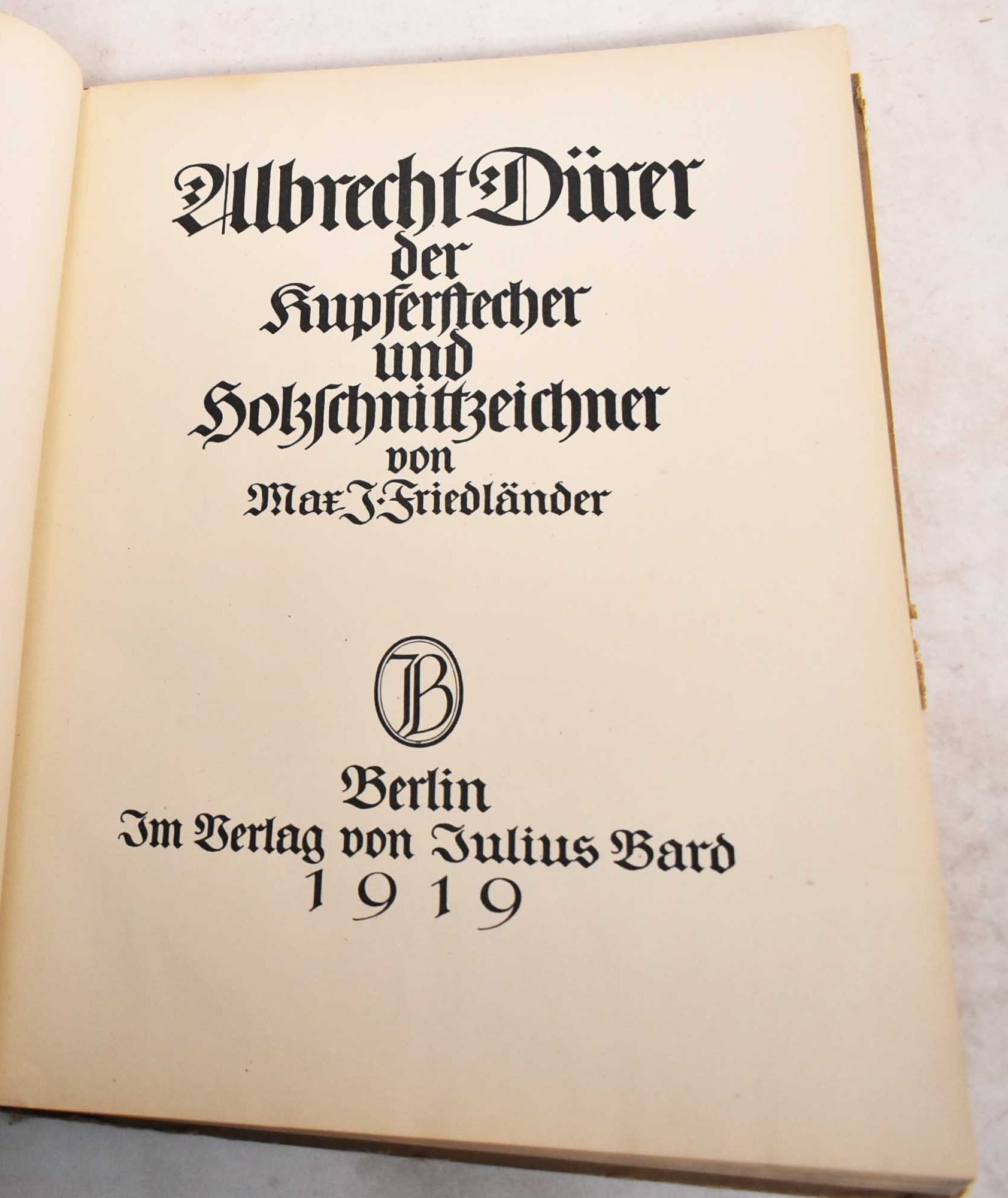 Albrecht Durer der Kupferstecher und Holzschnittzeichner | Max J