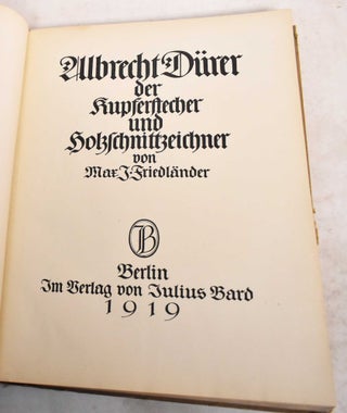 Albrecht Durer der Kupferstecher und Holzschnittzeichner