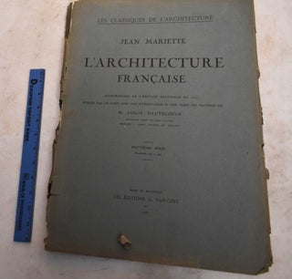 Item #189139 L'Architecture Francaise, Reimpression de l'Edition Originale de 1727; Neuvieme...